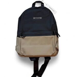 Fear of God Essentials Beige Tan Brown & Black Backpack Bag